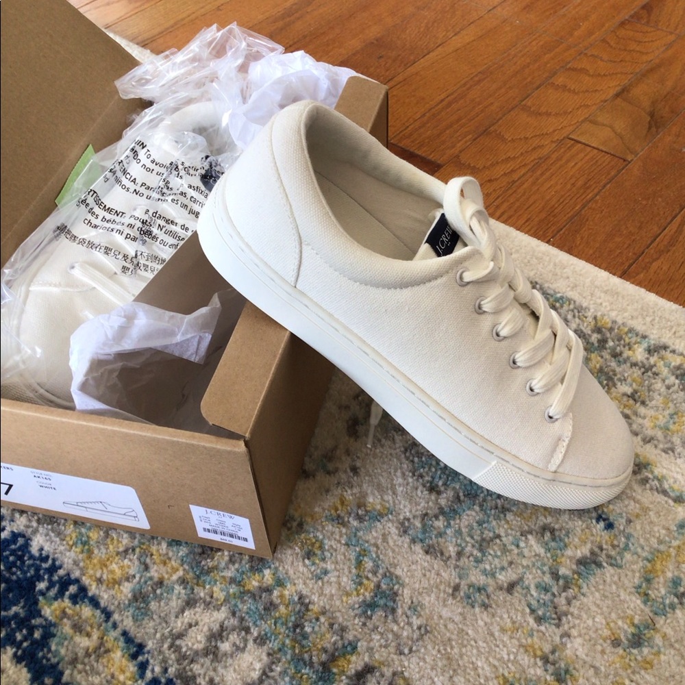 JCrew canvas sneakers